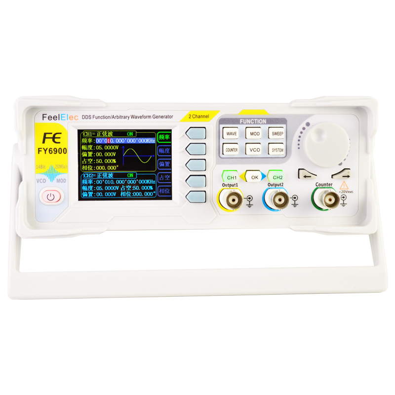 Dual Channel Arbitrary Waveform Function Generator 60Mhz - FY6900 Dual Channel DDS Function Arbitrary
