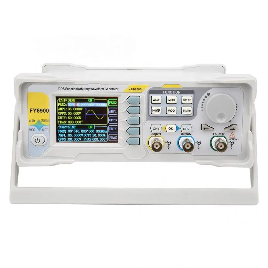 FY6900 Dual Channel DDS Functi - Dual Channel Arbitrary Waveform Function Generator 60Mhz recension och pris