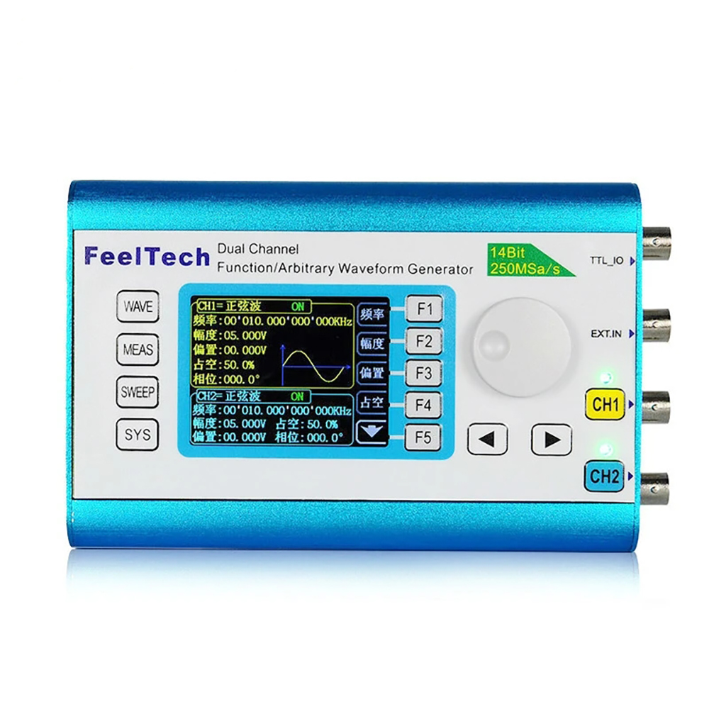FY2300H Series DDS Function Ar - Dual Channel Arbitrary Waveform Function Generator 60Mhz recension och pris
