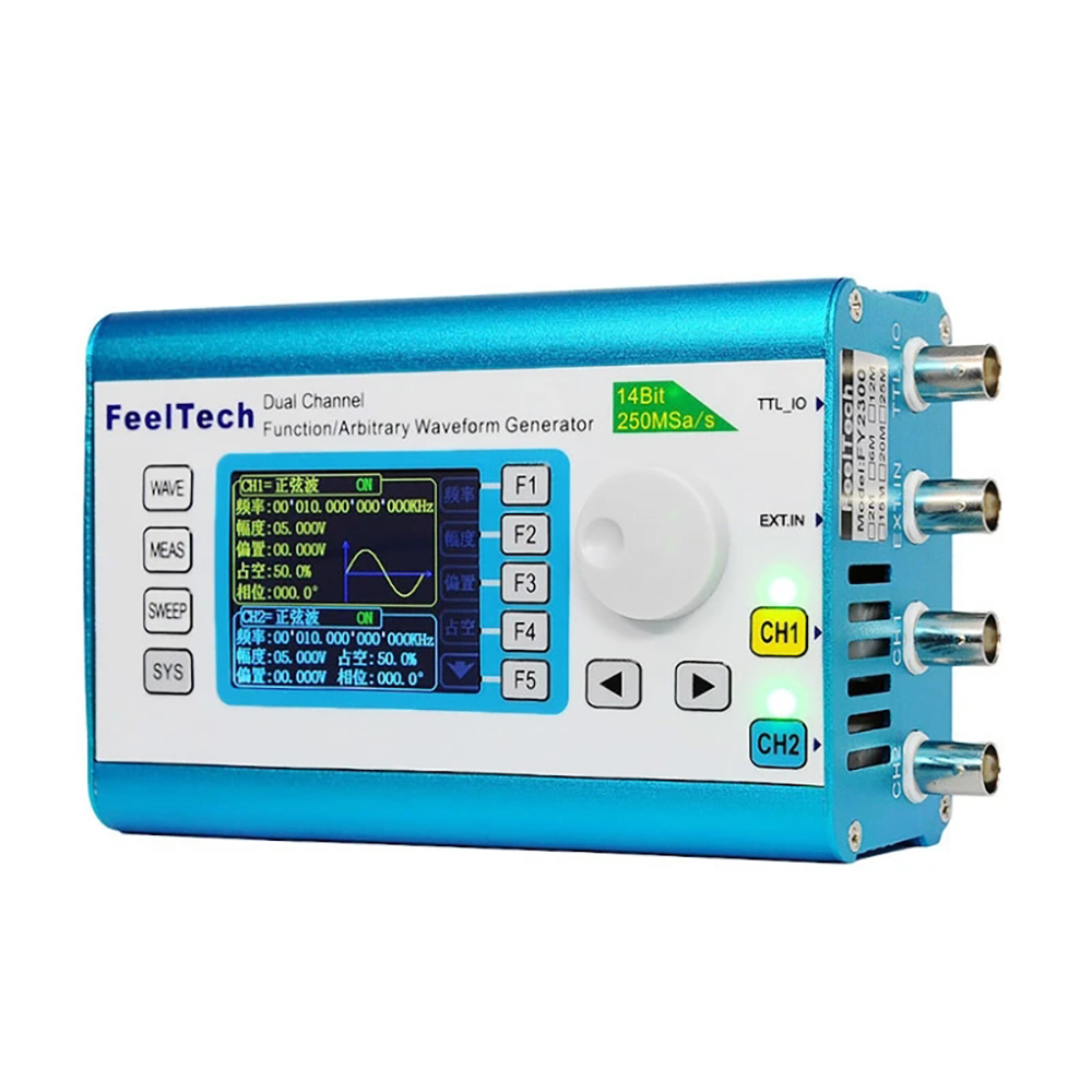 FY2300H Series DDS Function Ar - Dual Channel Arbitrary Waveform Function Generator 60Mhz recension och pris