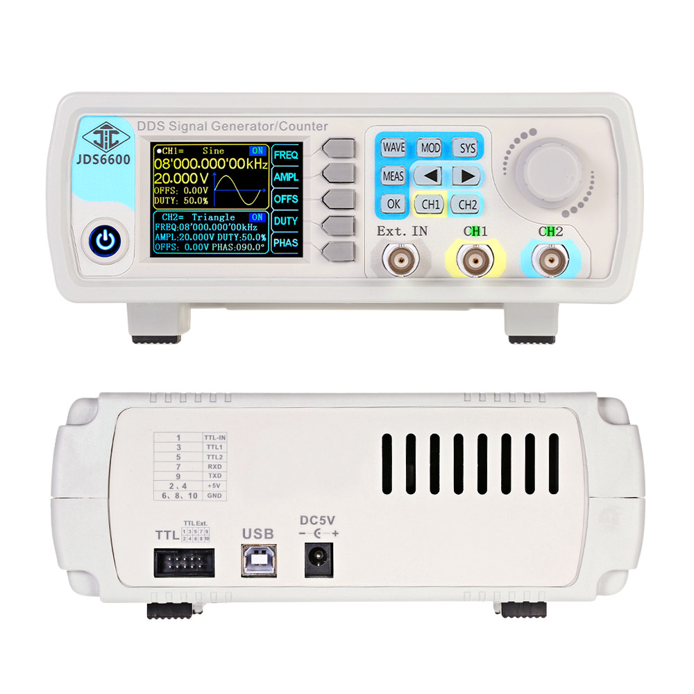 YAO JDS6600 15/30/40/50/60MHz  - Dual Channel Arbitrary Waveform Function Generator 60Mhz recension och pris